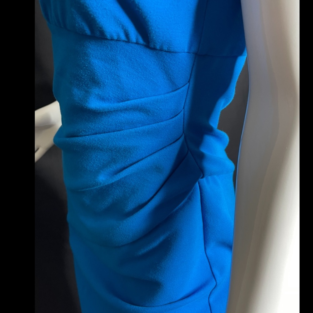 DVF Jori Dress Size 8 Career Ponte Ruched Slimming - Picture 5 of 15